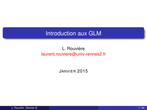 Introduction aux GLM