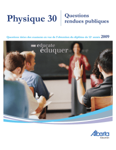 Physique 30 Questions