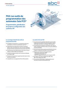 PG5: Les outils de programmation des automates Saia PCD®