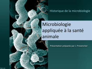 Microbiologie appliquée à la santé animale