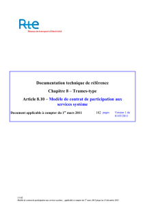 Modèle de contrat de participation aux services système