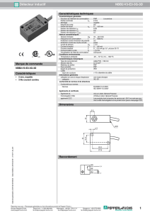 1 Détecteur inductif NBB2 V3 E3 3G 3D