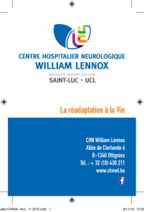 La réadaptation à la Vie - Centre Neurologique William Lennox
