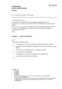 Ordonnance sur les médicaments 812.212.21