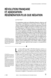 révolution française et association : régénération plus que