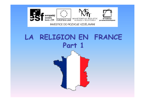 LA RELIGION EN FRANCE Part 1