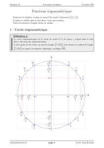 Fonctions trigonométriques - Sebjaumaths