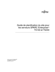 Guide de planification du site pour les serveurs SPARC