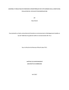 contrôle et réduction des émissions atmosphériques des sites