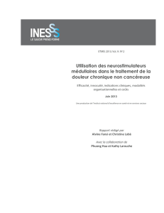 Utilisation des neurostimulateurs médullaires dans le traitement de