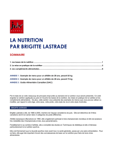 Nutrition - Judo Québec