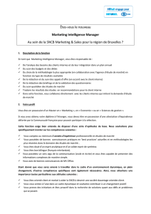 Marketing Intelligence Manager - SNCB