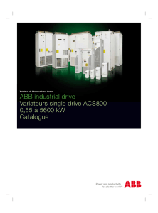 Documentation commerciale variateur ACS800