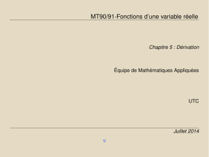 MT90/91-Fonctions d`une variable réelle - UTC