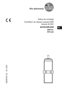 Notice de montage Contrôleur de vitesse compact M30 Version
