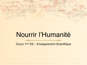 Nourrir l`Humanité