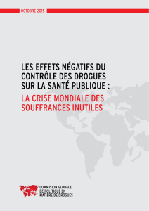 les effets négatifs du contrôle des drogues sur la santé publique