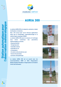 Station automatique pour l`observation météorologique AURIA 300
