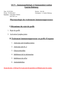 UE 9 – Immunopathologie et Immunointervention Guérin