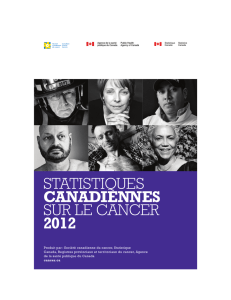 Statistiques canadiennes sur le cancer 2012