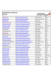 ENSEIGNANTS-CHERCHEURS UFR APS