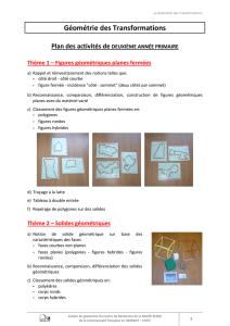 Deuxième année - Cellule de Géométrie