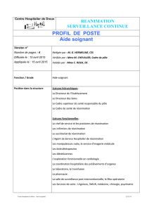 profil poste AS réa 2015 - Centre Hospitalier de Dreux