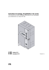 Commande pour porte industrielle A B440