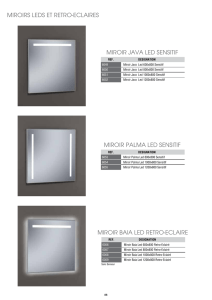 MIROIR JAVA LED SENSITIF MIROIR PALMA LED