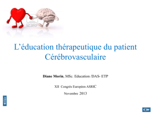 L`éducation thérapeutique du patient Cérébrovasculaire