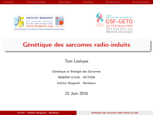 Génétique des sarcomes radio