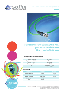 Solutions de câblage BNC pour la télévision Haute