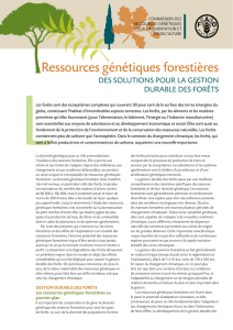 ressources génétiques forestières