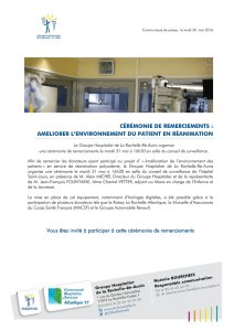 CÉRÉMONIE DE REMERCIEMENTS - Centre Hospitalier de La