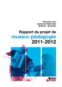 musico-pédagogie 2011-2012