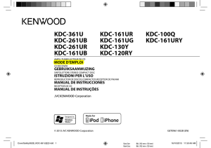 KDC-361U KDC-261UB KDC-261UR KDC-161UB KDC