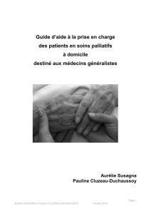 Guide d`aide à la prise en charge des patients en soins