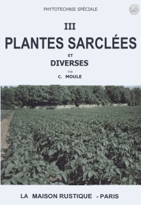 plantes sarclées - Bibliothèque d`ouvrages anciens