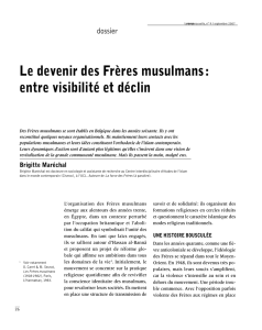 le devenir des Frères musulmans : entre