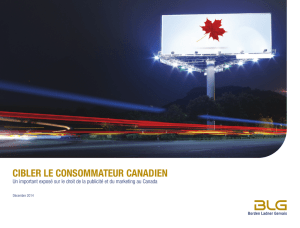 Cibler le consommateur Canadien