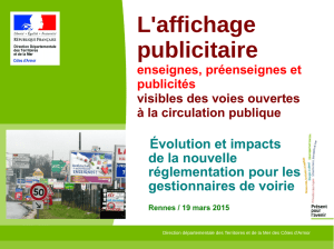 L`affichage publicitaire