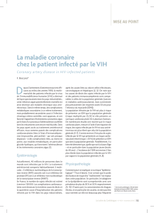 La maladie coronaire chez le patient infecté par le VIH