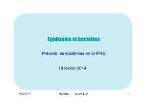 Epidémies et bactéries - Dr AKPABIE