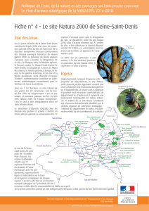 Fiche n° 4 - Le site Natura 2000 de Seine-Saint