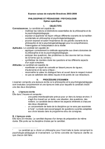 Examen suisse de maturité Directives 2003-2006