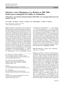 Infection à virus Chikungunya à La Réunion en 2005–2006 : formes