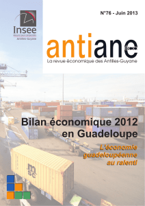 Bilan économique 2012 en Guadeloupe