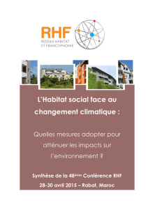 L`habitat social face au changement climatique : quelles mesures