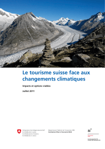 2030 : Le tourisme suisse face aux changements climatiques