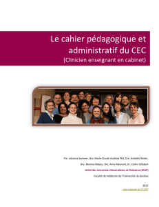 Le cahier pédagogique et administratif du CEC